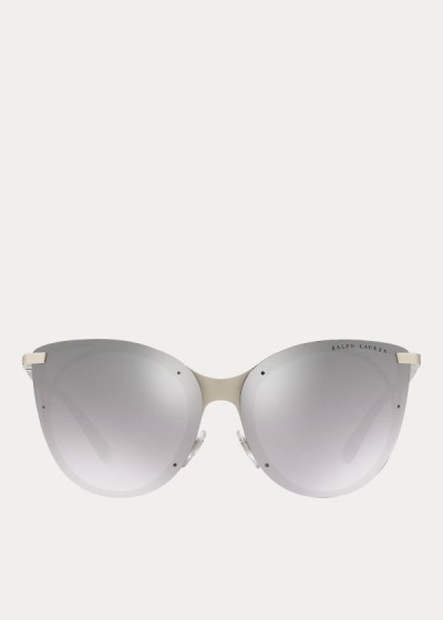 Gafas De Sol Ralph Lauren Mujer Plateados - Square-Bridge - JYZKT1097